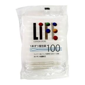 아트박스/신기코리아 LIFE 향균순면면봉 100개 개별포장 안심소독면봉 5988