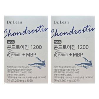 셀러허브 닥터린 콘드로이친 1200 콘레이티 + MBP 1200mg x 30정 2박스 HISM (S36460514)