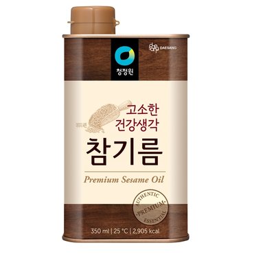 청정원 고소한 건강생각 참기름 350ml