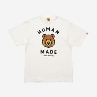  휴먼 메이드 x 원 바이 펜폴즈 베어 티셔츠 화이트 Human Made x One By Penfolds Bear T-Shirt