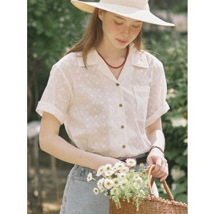 아워호프 Atelier Flower Shirt - White