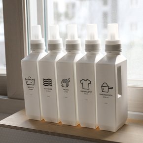 세탁 세제 통 천연 리필 소분 용기 1L(라벨포함)