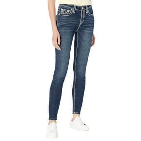 3687902 True Religion Jennie Mid-Rise Curvy Skinny Supert in Beach Comber