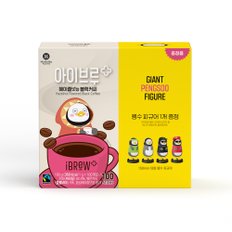 맥널티 공정무역 아이브루 플러스 헤이즐넛향 100개입+펭수피규어 증정