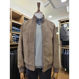 브렌우드 [여주점] 코오롱 브렌우드 남성 볼더레더 고트스웨이드 산양가죽 블루종 BRUDX26111BEX