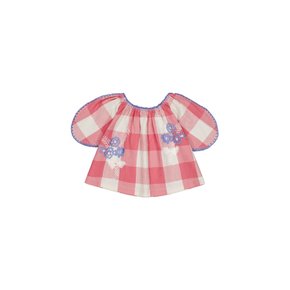[공식스토어] 베이비 Marlette 블라우스 체크 로즈 SS26-MARBLCHR