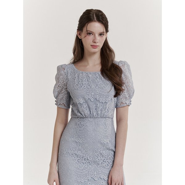 Elizabeth Lace Dress (Blue)