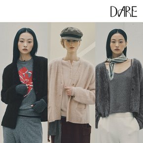 [런칭가 399,000원] 디아레 화이트캐시100 브러쉬 가디건