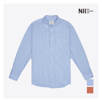 NII 공용 베이직 세미오버 스트라이프 셔츠_NNUNLWS1241