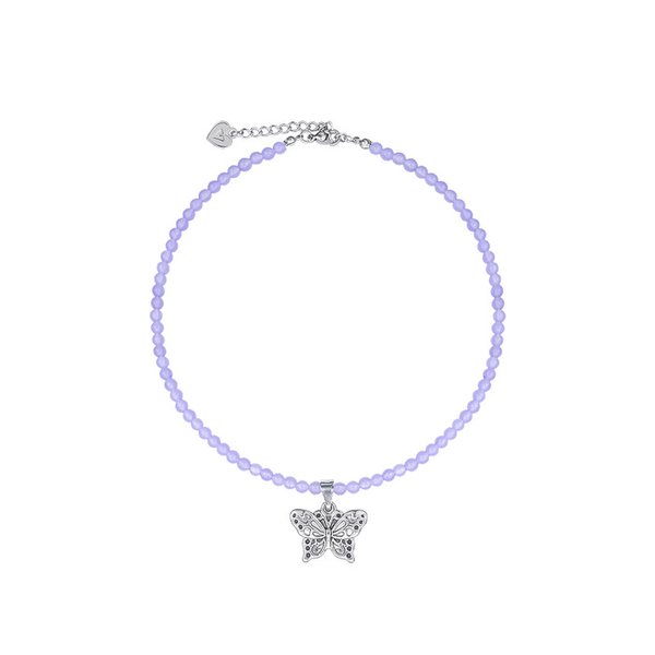 [리퍼브] 하이틴 써지컬 나비 비즈 목걸이