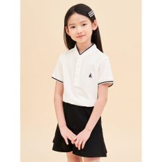 *시즌오프30%*[BEANPOLE KIDS] 헨리넥 베이직 피케 티셔츠  화이트 (BI4342U021)