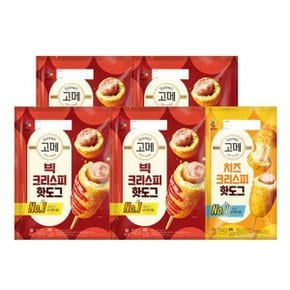 빅크리스피핫도그 520g x4개 + 치즈크리스피핫도그 340g x1개