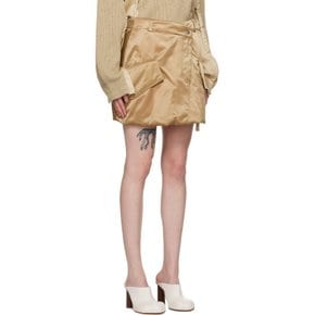 베이지 태피터 미니 스커트 SK0170-PG1535 132 BEIGE