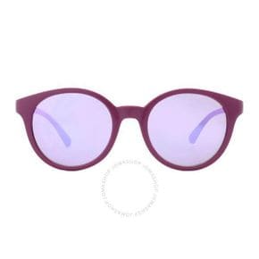 4828179 Emporio Armani Grey Mirror Violet Round Ladies Sunglasses 93157676