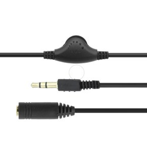 스테레오 연장 케이블 AUX 3.5mm 3극 볼륨 1M ND792