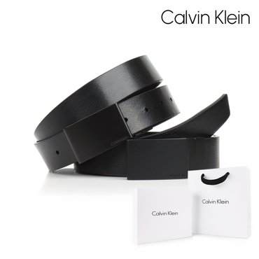 Calvin Klein [캘빈클라인] BC01 블랙/블랙 양면벨트 (선물포장세트)