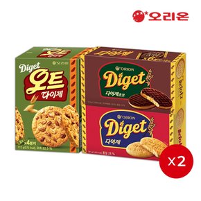 오트다이제 4P(112g) + 다이제 9P(351g) + 다이제초코6P(312g) 2개씩