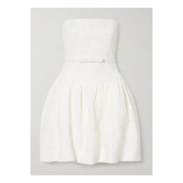 스트랩리스 레이스 미니 드레스 크림 1647597345383082