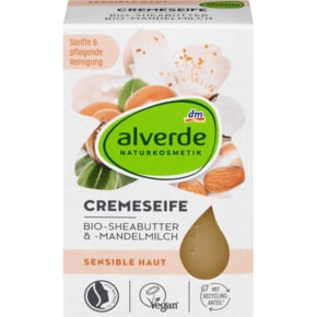 독일 디엠 알베르데 alverde 크림비누 시어버터 아몬드 100g