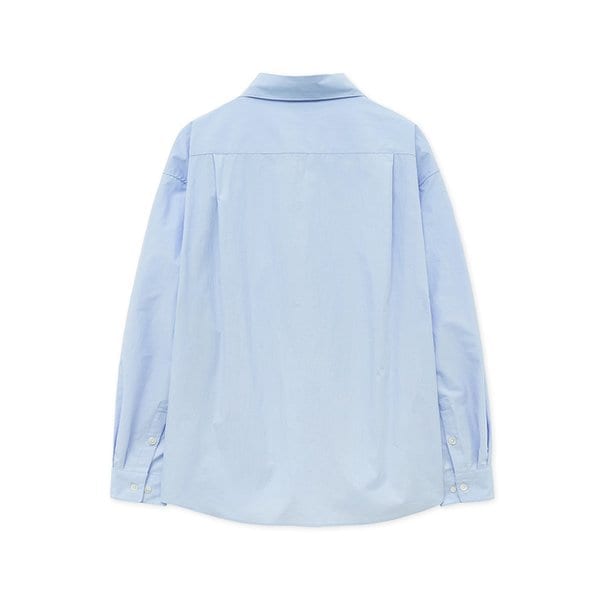 크런치 오버사이즈 원 포켓 셔츠 SKY BLUE