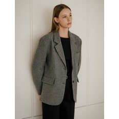 Herringbone wool jacket_Gray