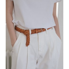 Classic woven belt [TISU05BT01]_Camel