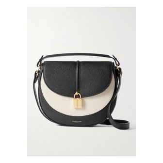 DEMELLIER 드멜리어 시에나 새들 가죽 트리밍 캔버스 숄더 백 베이지 1647597357778873