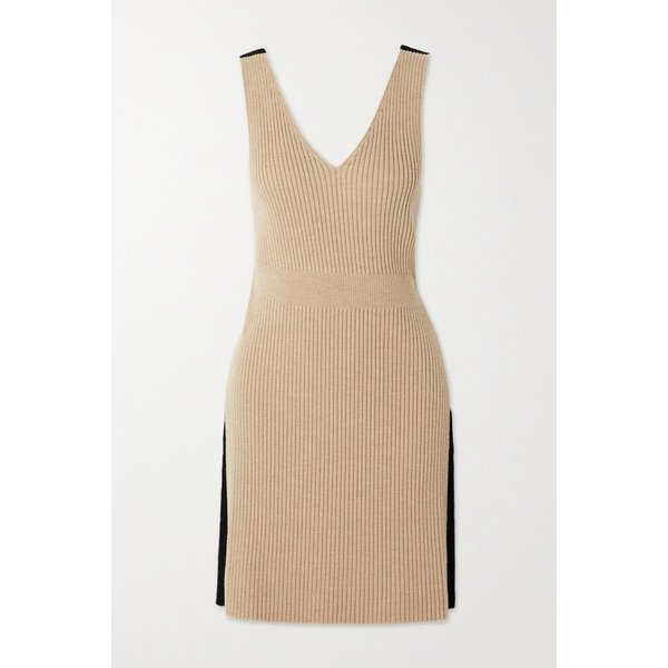 Backless Ribbed Wool Tunic 베이지 25185454456166466