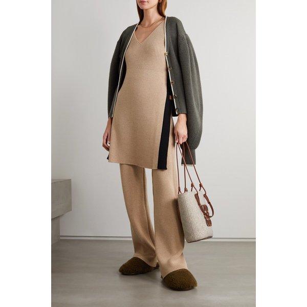 Backless Ribbed Wool Tunic 베이지 25185454456166466
