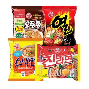 진라면 5봉 + 오동통면 5봉 + 스낵면 5봉 + 열라면 5봉