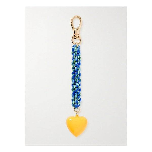 록산느 애슐린 더 해피 골드톤 에나멜 코드 백 참 블루 46376663162892673