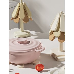 실리콘 트리나무 냄비받침