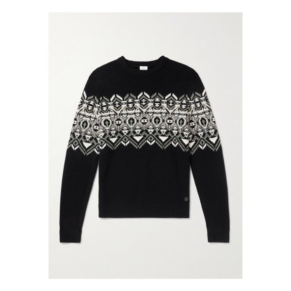 루시 페어 아일 버진 울 스웨터 블랙 46376663162977085