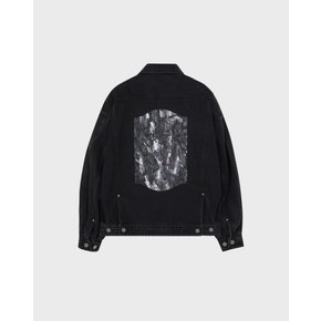 [파주점] 페인팅 크롭 데님 트러커 SH5JP920BK