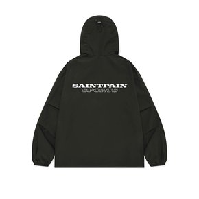 SP BLOCK WIND SHELL HOODED JUMPER-BLACK