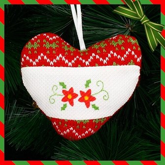 굿즈트리 [도토로]하트 장식(레드) (11.5cmx9.5cm)