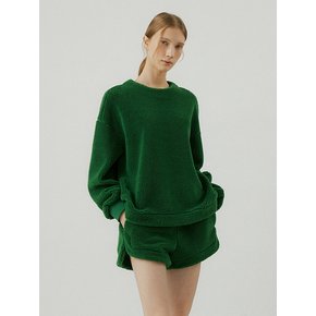 Boucle SH fur shorts [green]