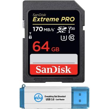  샌디스크 익스트림프로 SanDisk 64GB Extreme PRO SDXC UHS I SD 메모리 카드 Canon EOS R3 미러