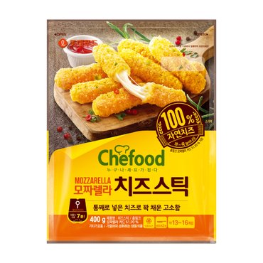 롯데웰푸드 Chefood 모짜렐라 치즈스틱 400g