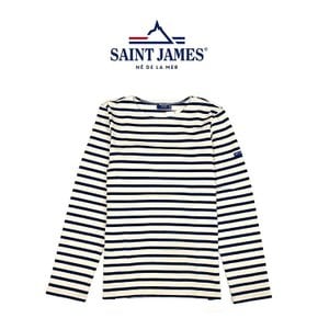 메르디앙 모던 긴팔티셔츠 에크루마린 (아이보리+네이비) SAINT JAMES