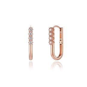 14K 큐빅라인 원터치 귀걸이 (gold pin) ELGPEE445
