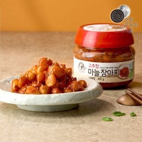 국내산 순창문옥례식품 고추장 마늘 장아찌 400g PET용기