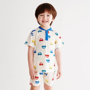 꼬마자동차 무형광 쿨스판 반팔 파자마 잠옷