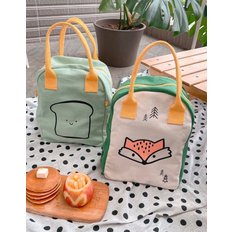 [플러프] Zipper Lunch Bag (Happy Bread / Mint)_UFL2356017