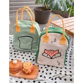 [플러프] Zipper Lunch Bag (Happy Bread / Mint)_UFL2356017