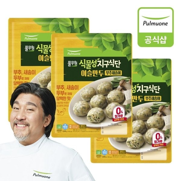 지구식단이슬만두 부추새송이 (1.02kg) 3개