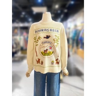 베네통 [여주점] 열매 자수 니트 (BAKP01511)