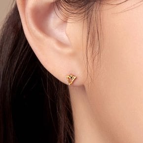 여자 순금 한쪽 미니 귀걸이 역삼각 24K
