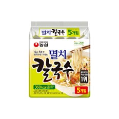 농심 멸치칼국수 멀티 5입 8봉