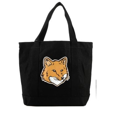 메종키츠네 여성 폭스헤드 토트백 (LW05101WW0050 BLACK)